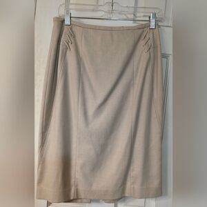 White House Black Market Beige Pencil Skirt, Size 2, Minimal Wear, Like New!